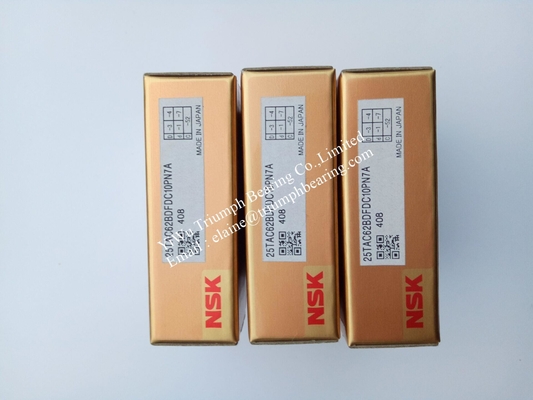 Les roulements de support à vis à billes NSK 25TAC62BDFDC10PN7A (un ensemble de 3 pièces)