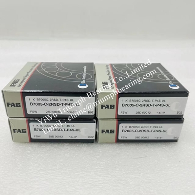 FAG roulements à fuseau, roulement à billes angulaires à contact rangée unique B7005-C-2RSD-T-P4S-UL