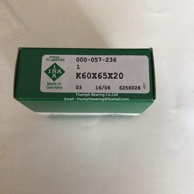 Le roulement à rouleaux à aiguille INA K85X92X20,K60X65X20