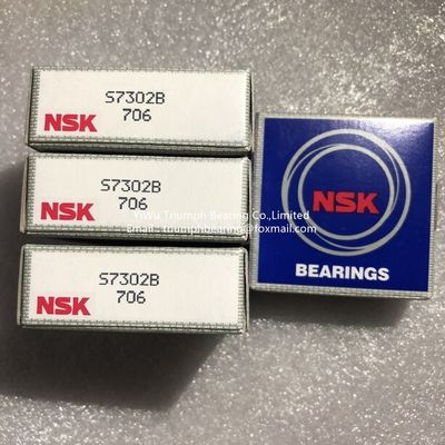 NSK en acier inoxydable roulement à billes angulaires S7302B, 7302B