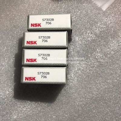 NSK en acier inoxydable roulement à billes angulaires S7302B, 7302B