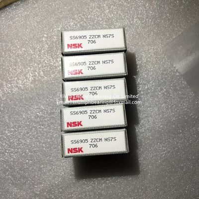 Résistant à l' éclaboussure de l' acier inoxydable NSK SS6905ZZ, 6905ZZ