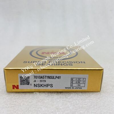 Le roulement à billes angulaire de contact NSK de haute précision 7010A5TYNSULP4Y